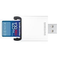 SAMSUNG Samsung/SDXC/128GB/USB 3.0/USB-A/Class 10/+ Adaptér/Modrá