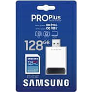 SAMSUNG Samsung/SDXC/128GB/USB 3.0/USB-A/Class 10/+ Adaptér/Modrá