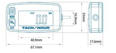 Autonar czech Merač motohodín a otáčok s podsvietením a výmennou batériou