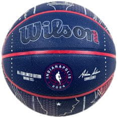 Wilson Lopty basketball modrá 7 Nba All-star 2024 Indianapolis Collector