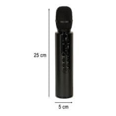 KIK  KX3382 Karaoke Bluetooth mikrofón, 2000mAh čierny