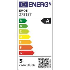 EMOS LED žárovka ZF5157 Filament A60 A CLASS/ E27 / 5 W (75 W) / 1 060 lm / teplá bílá