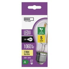 EMOS LED žárovka ZF5157 Filament A60 A CLASS/ E27 / 5 W (75 W) / 1 060 lm / teplá bílá