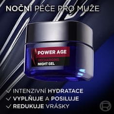 Loreal Paris Nočný pleťový gél Men Expert Power Age (Recharging Night Gél) 50 ml