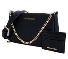 Michael Kors Dámska kožená crossbody kabelka 35S2GGZD6L Black