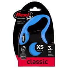 Flexi New Classic Tape XS 3 m (12 kg) modrá