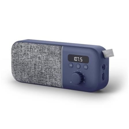 Energy Sistem Fabric Box Radio Navy, trendy prenosné rádio s PLL tunerom