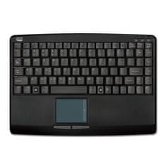 ADESSO AKB-410UB/ drôtová klávesnica/ mini/ touchpad/ USB/ čierna/ US layout