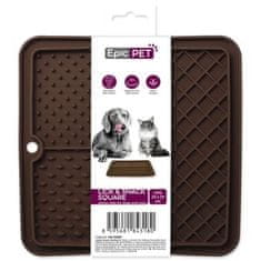 EPIC PET Podložka lízacia Lick&Snack štvorec hnedý 20x20cm