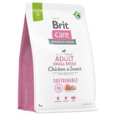 Brit Krmivo Care Dog Sustainable Adult Small Breed Chicken & Insect 3kg