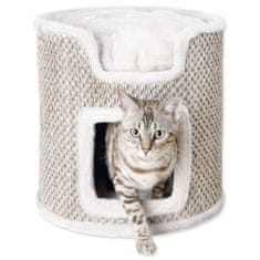 Trixie Odpočívadlo Ria Cat Tower svetlo šedé-prírodné 37cm