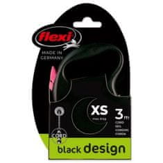 Flexi Vodítko Black Design lanko XS ružové 3m