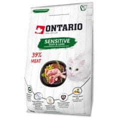 Ontario Krmivo Cat Sensitive/Derma 0,4kg