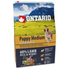 Ontario Krmivo Puppy Medium Lamb & Rice 2,25kg