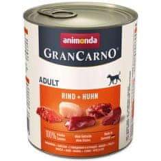 Animonda Konzerva Gran Carno Adult hovädzie a kura 800g