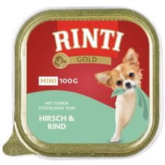 RINTI Vanička Gold Adult Mini jeleň a hovädzie 100g