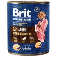 Brit Konzerva Premium by Nature jahňa s pohánkou 800g