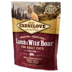 Carnilove Krmivo Sterilised Adult Cats Lamb & Wild Boar 0,4kg