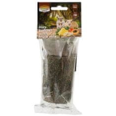 NATURE LAND Pochúťka Nibble valec zo sena plnený ovocím 125g