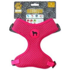 ACTIVE DOG Postroj Mellow L ružový 2x45-65cm