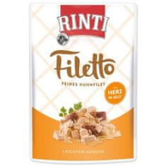 RINTI Kapsička Filetto Adult kuracie a kuracie srdce v želé 100g