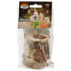 NATURE LAND Valec Nibble s mrkvou drevený 150g