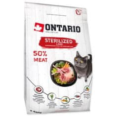 Ontario Krmivo Cat Sterilised Lamb 0,4kg