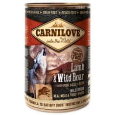 Carnilove Konzerva Dog Wild Meat jahňa a diviak 400g