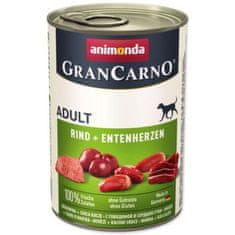 Animonda Konzerva Gran Carno Adult hovädzie a kačacie srdce 400g