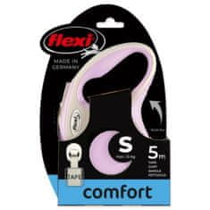 Flexi Vodítko New Comfort páska S ružové 5m