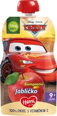 Hami Disney Cars ovocné vrecko Šampiónov Jabĺčko 110 g, 9+