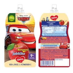 Hami Disney Cars ovocné vrecko Šampiónov Jabĺčko 110 g, 9+