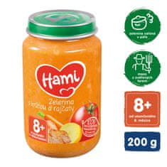 Hami Zelenina s morkou a paradajkami (200 g) - mäsovo-zeleninový príkrm