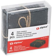 Alpina Podtácky bridlicové sada 4 ks 10x10cm ED-299358