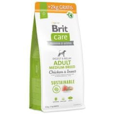 Brit Krmivo Care Dog Sustainable Adult Medium Breed 12+2kg