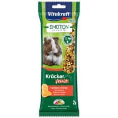 Vitakraft Tyčinky Emotion Kracker morča, s ovocím 2ks