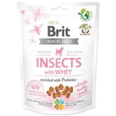 Brit Pochúťka Care Dog Crunchy Cracker Insects Puppy, srvátka a probiotiká 200g