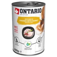 Ontario Konzerva kura a králik, paté 400g