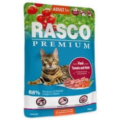 RASCO Vrecko Premium Adult teľacie s paradajkami a bylinkami 85g