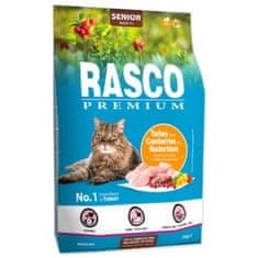 RASCO Krmivo Premium Senior morka s brusnicou a kapucínka 2kg