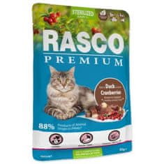 RASCO Kapsička Premium Sterilized kačica s brusnicou 85g