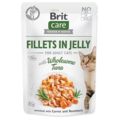 Brit Kapsička Care Cat tuniak, filety v želé 85g