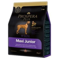 PROSPERA PLUS Krmivo Maxi Junior kura s ryžou 3kg