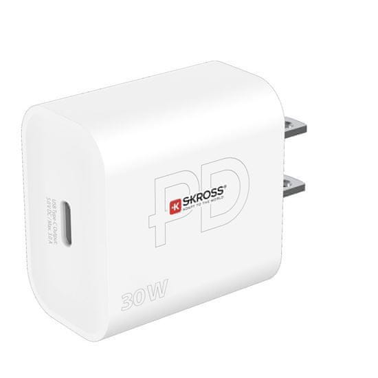 Skross USB-C nabíjací adaptér Power Charger 30W US, Power Delivery, typ A