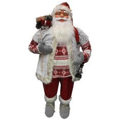 Strend Pro Dekorácia MagicHome Vianoce, Santa s vestou, 120 cm