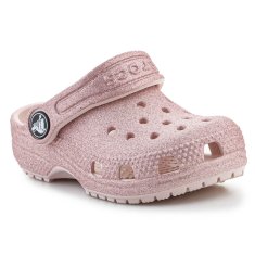 Crocs Dreváky ružová 22 EU Classic Glitter Clog