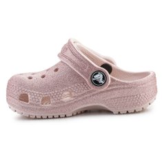 Crocs Dreváky ružová 22 EU Classic Glitter Clog