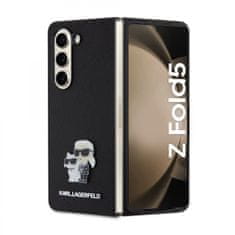 Karl Lagerfeld Zadný kryt PU Saffiano Karl and Choupette NFT pre Samsung Galaxy Z Fold 5 Black