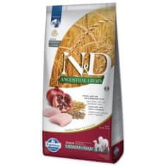 N&D Krmivo Senior Medium & Maxi Ancestral Grain Chicken, Spelt, Oats & Pomegranate 12kg