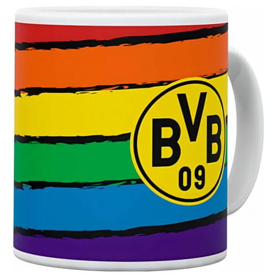 FAN SHOP SLOVAKIA Hrnček Borussia Dortmund, dúhový, 300 ml